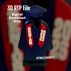 3D Senior 2025 Robe Stand - Digital Download Only