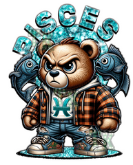 Male "Mean Bear" Zodiac T-Shirts