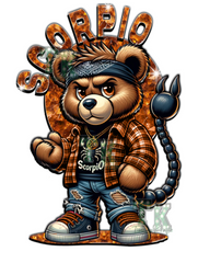 Male "Mean Bear" Zodiac T-Shirts