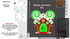 3D Mikey Gingerbread House Soap Holder - Digital Download Only