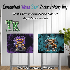 "Mean Bear" Zodiac Folding Trays