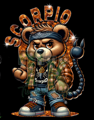 "Mean Bear" Zodiac Folding Trays