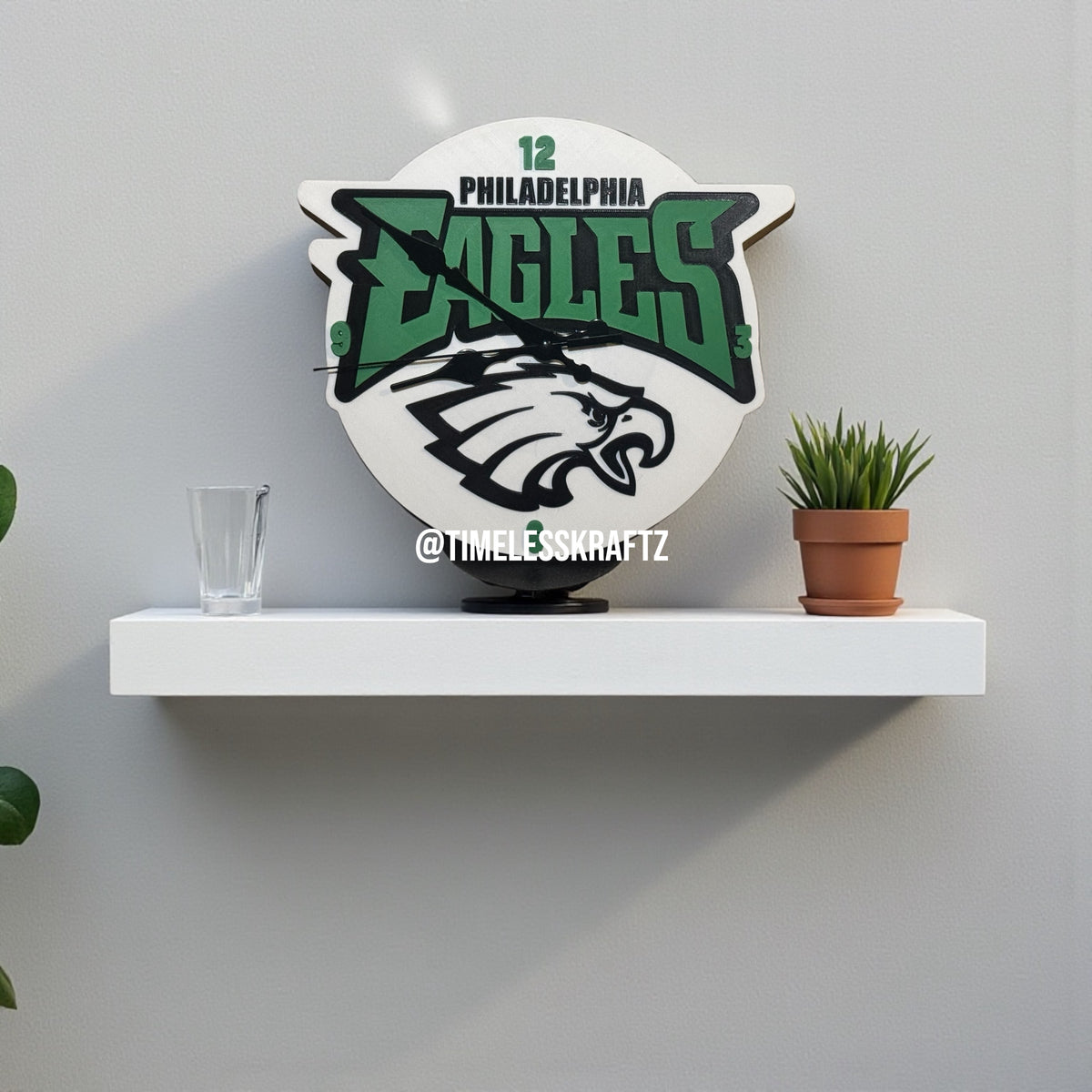 Custom Eagles 3D Wall Clock