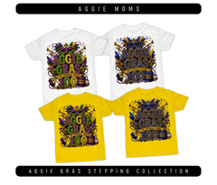 2026 Pre-Sale ~ Aggie Mom Stepping T-Shirt