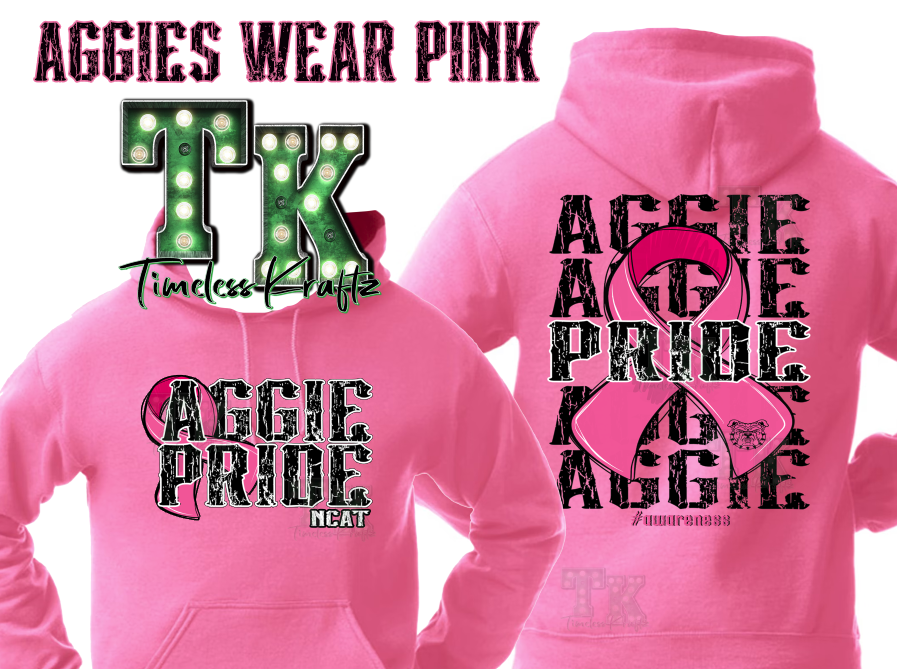 Aggies Wear Pink Hoodies