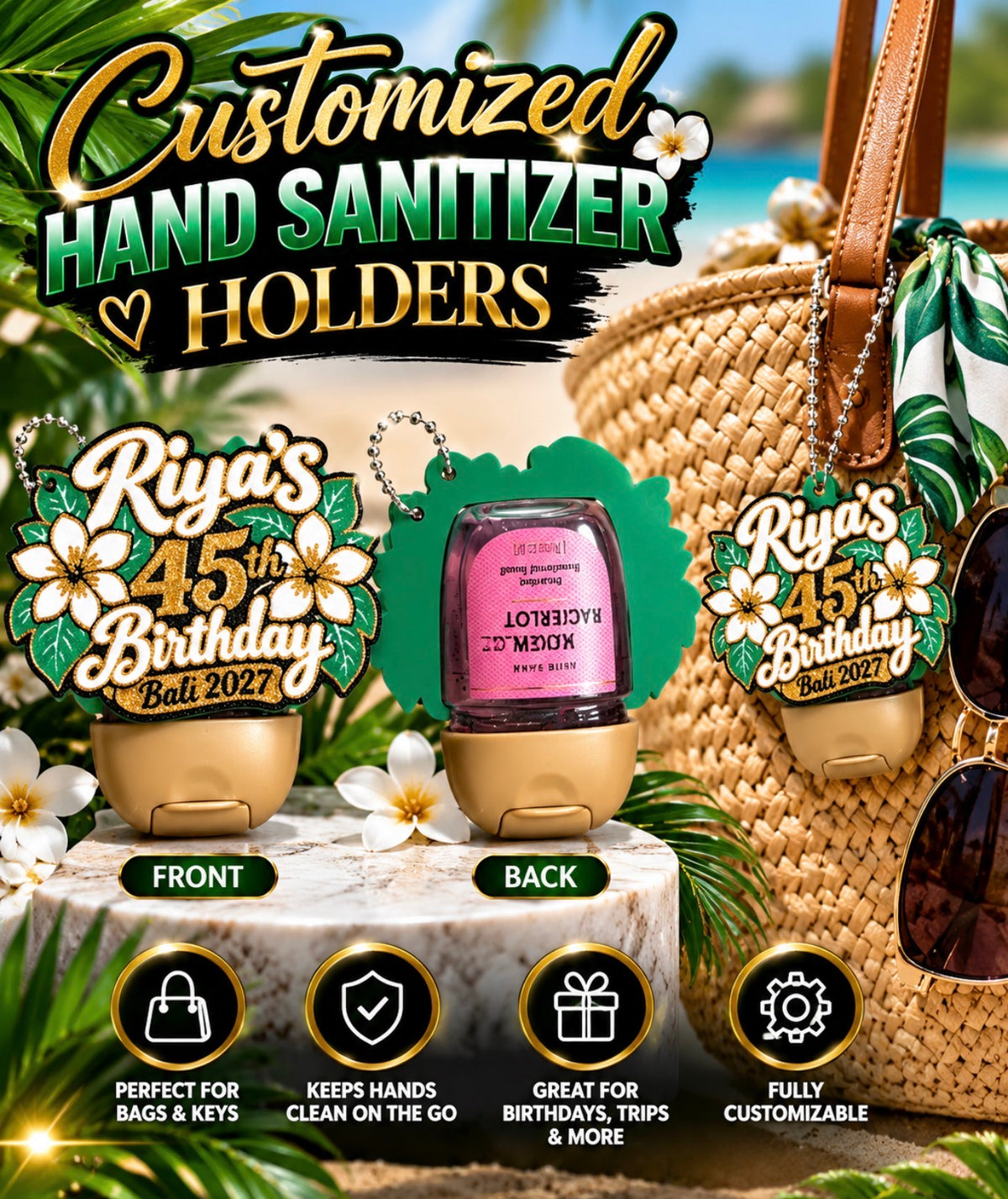 Customize Hand Sanitizer Holder