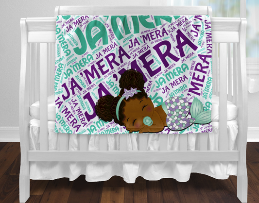 Customized Word Cloud ~ Baby Blanket