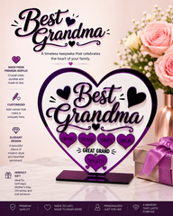 Customized Best Grandma Sign