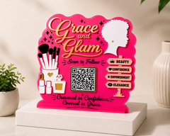 Customized Acrylic QR Scan Sign