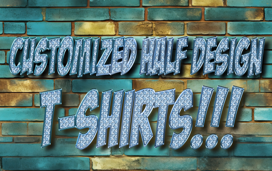 Customized Half Design T-shirts