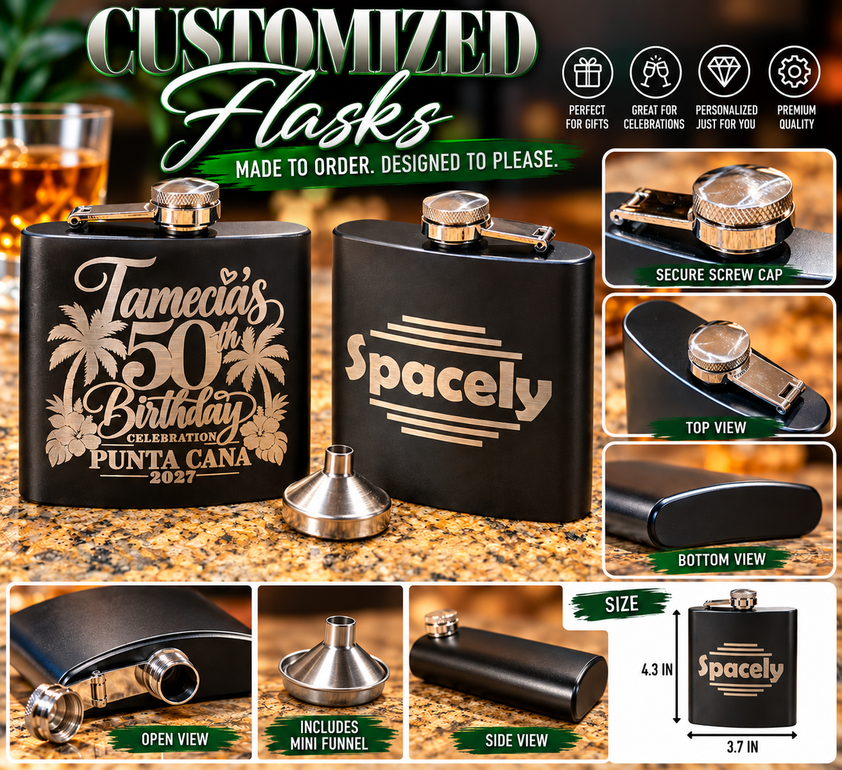 Personalized Flasks