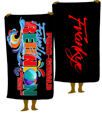FORD-GERALD FAMILY RUNION BEACH TOWELS