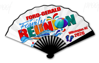 FORD-GERALD FAMILY RUNION CLACKING FANS