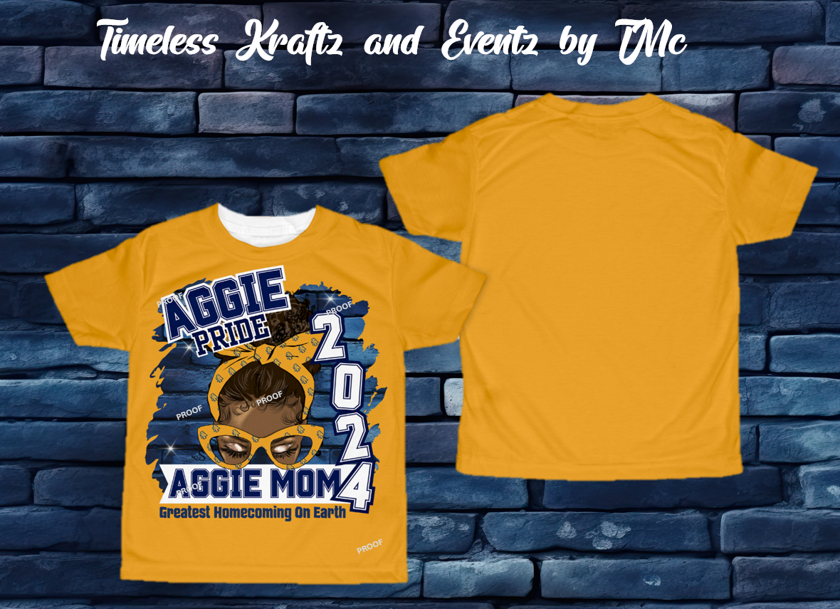 PreSale 2024 Aggie Mom GHOE TShirt Only Timeless Kraftz TMc