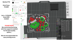 3D Grinch Ho Ho Ho Soap Holder - Digital Download Only