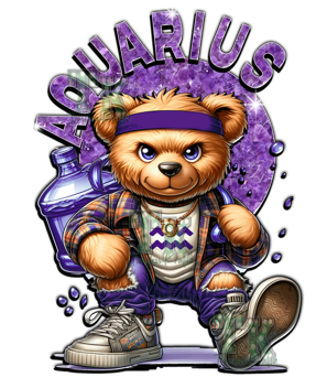 Male "Mean Bear" Zodiac T-Shirts