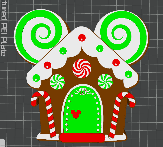 3D Mikey Gingerbread House Soap Holder - Digital Download Only