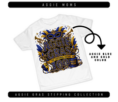 2026 Pre-Sale ~ Aggie Mom Stepping T-Shirt
