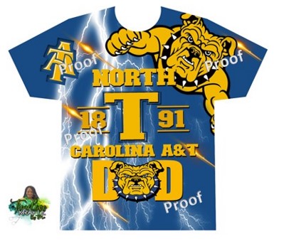 NC A&T Parent Allover T's