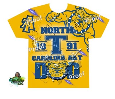 NC A&T Parent Allover T's